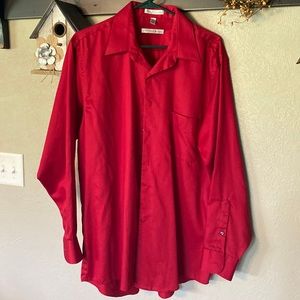 Red dress shirt